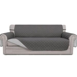 Easy-Going Reversible Oversized Couch Cover for 3 Cushion Sofa XL Gray/Light